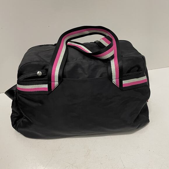 Lululemon Ivivva Got Game Duffle Bag Black Nylon Medium Gym Overnight 17” - Picture 5 of 10